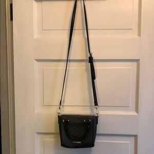 Steve Madden Black Structured Crossbody Bag
